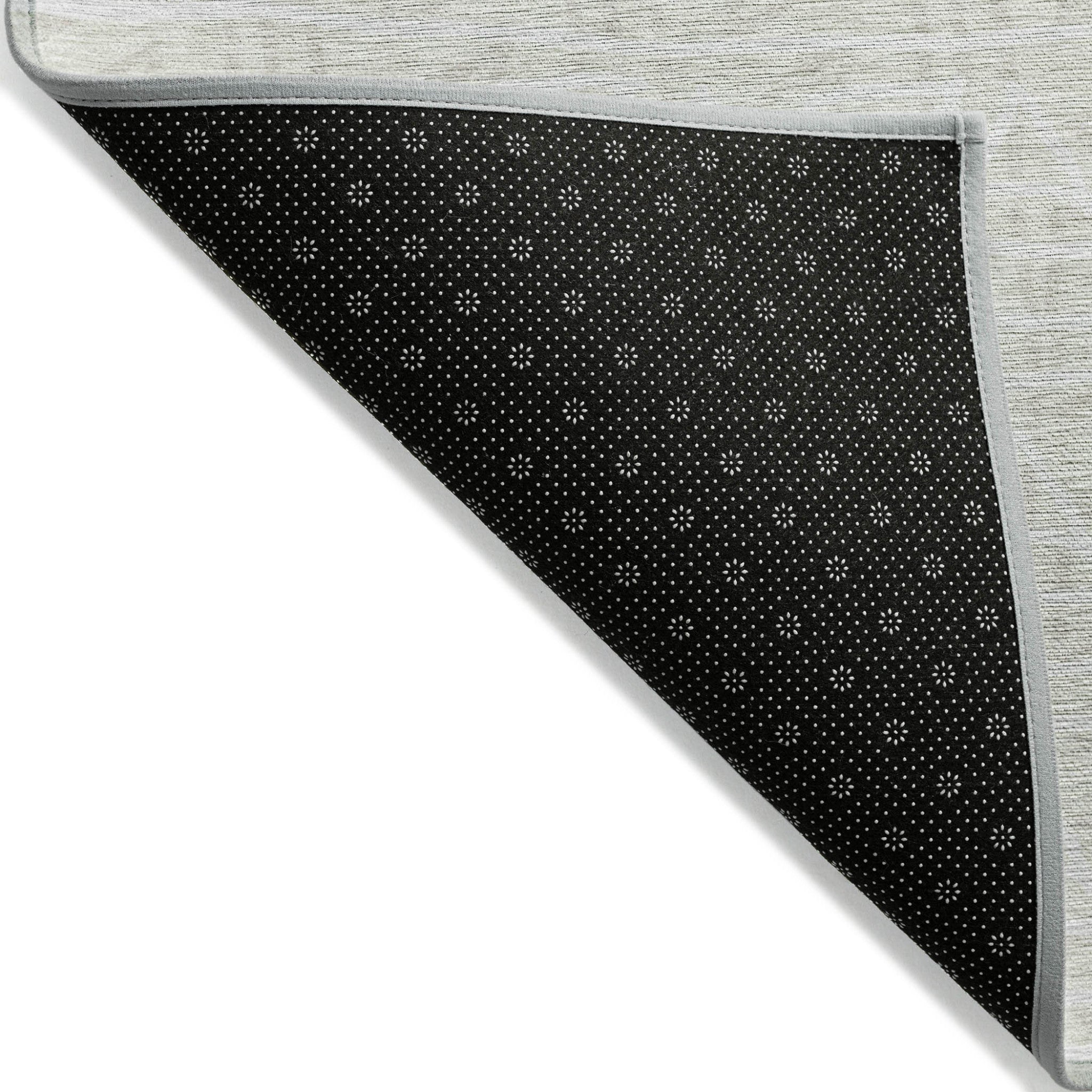 3' X 5' Ivory And Beige Geometric Washable Indoor Outdoor Area Rug