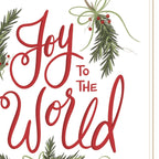 Joy to the World 1 White Framed Print Wall Art