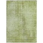 3' X 5' Sage And Green Abstract Washable Indoor Outdoor Area Rug