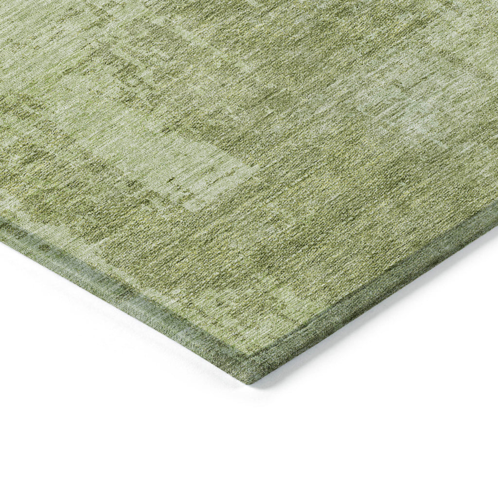3' X 5' Sage And Green Abstract Washable Indoor Outdoor Area Rug