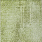 3' X 5' Sage And Green Abstract Washable Indoor Outdoor Area Rug