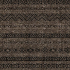 10' X 14' Chocolate And Brown Southwestern Washable Indoor Outdoor Area Rug